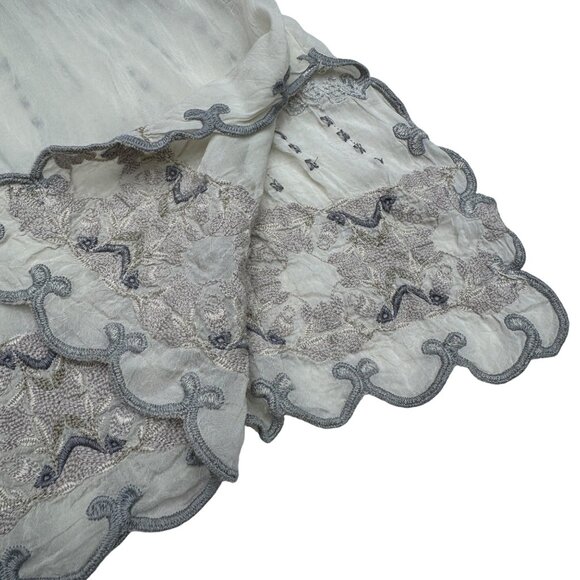 Johnny Was Women's Boho Floral Embroidered SS Tunic Blouse Top, Size M - Picture 6 of 10